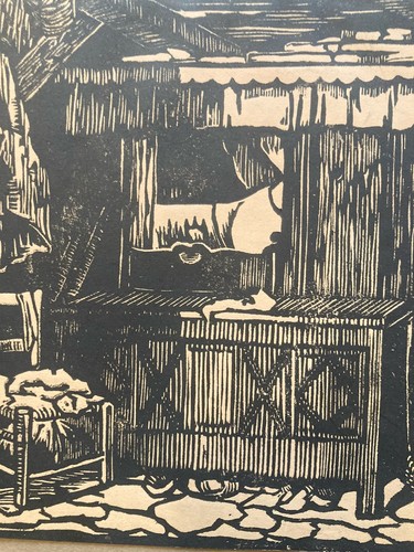 Gravure sur bois - bois, encre